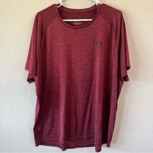 Under Armour Men's Burgundy Short Sleeve Tee